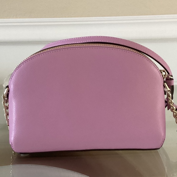Kate Spade Cameron Street Hilli Leather Berry Crush Lavender Dome Crossbody Bag - Picture 13 of 14